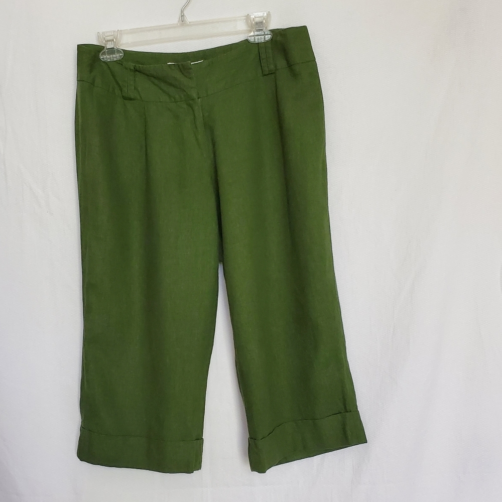 Versailles Linen Blend Crop Pants